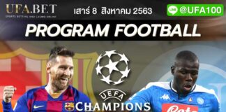 ราคาบอล ยูฟ่า แชมเปี้ยนส์ ลีก UCL คืนนี้ จาก UFABET บาเยิร์น มิวนิค vs เชลซี บาร์เซโลน่า vs นาโปลี